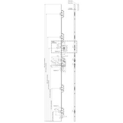 Serrure à encastrer 5 points axe 50 pêne dormant demi-tour clé i A2P 5090 - VACHETTE ASSA ABLOY