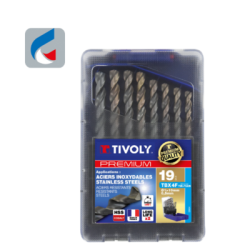 Coffret 19 forets métal 5% Cobalt HSS - TIVOLY