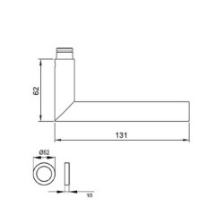 Ensemble sur rosace RHODES ER28 noir cosmos - KARCHER DESIGN