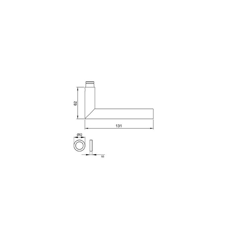 Ensemble sur rosace RHODES ER28 noir cosmos - KARCHER DESIGN