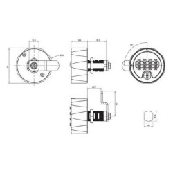 Serrure à code mécanique C4 MULTI - RONIS