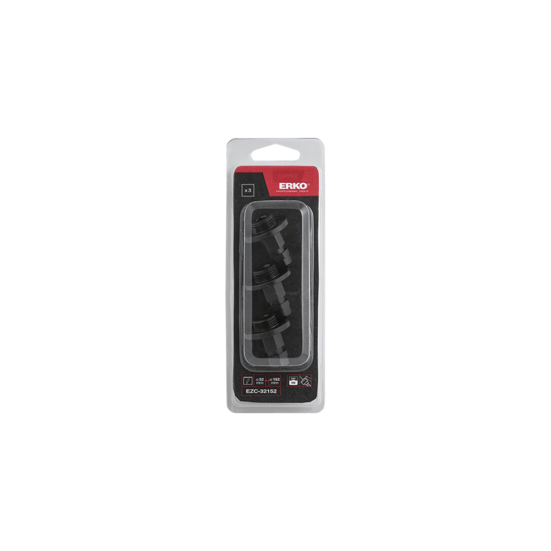 Lot de 3 adaptateurs pour scie cloche EZC EASY CLIP - ERKO