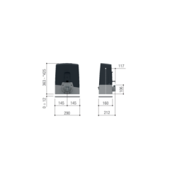 Kit de motorisation portail coulissant BXV - CAME