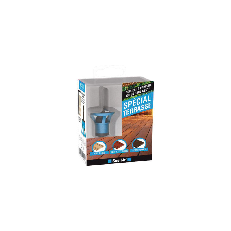 Kit de perçage / fraisage vis tête fraisée terrasse - SCELL IT