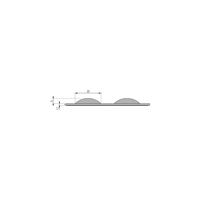 Dalle podotactile 450x412 mm DV10 TPU - DINAC