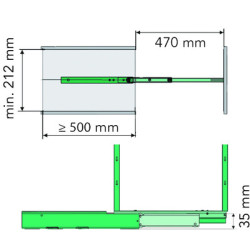 Coulisse click fix + soft stop - KESSEBOHMER FRANCEAL