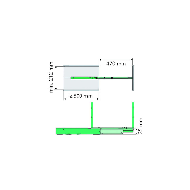 Coulisse click fix + soft stop - KESSEBOHMER FRANCEAL