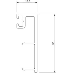 Parclose cadre pour verrière V30 - SEED