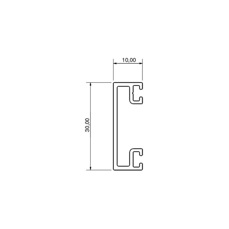 Parclose traverse clip pour verrière V30 - SEED