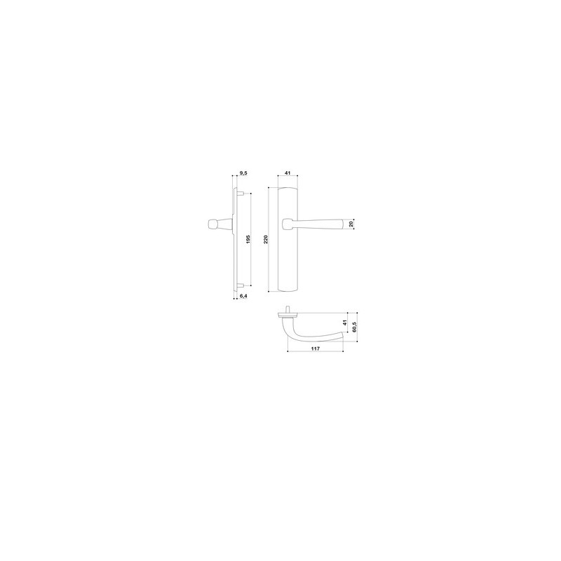 Ensemble sur plaque EA195 MUZE ONYX noir mat - VACHETTE