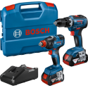 Pack perceuses-visseuses 18V GDX 18V-200 + GSR 18V-55L-CASE - BOSCH