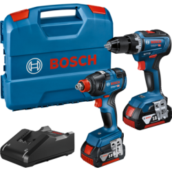 Pack perceuses-visseuses 18V GDX 18V-200 + GSR 18V-55L-CASE - BOSCH