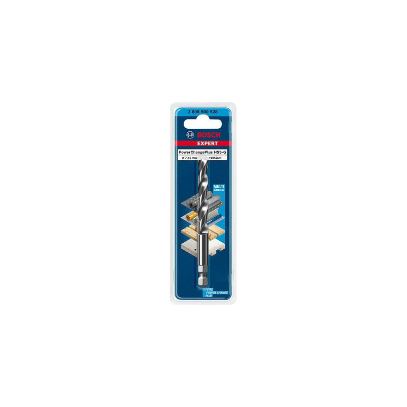 Foret multi-matériaux de centrage EXPERT PowerChangePlus HSS-G - BOSCH