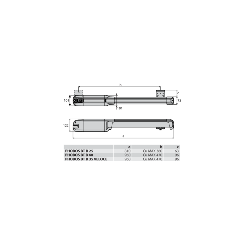 Kit de motorisation 24V portail battant PHOBOS VELOCE BT 35 - BFT AUTOMATISMES