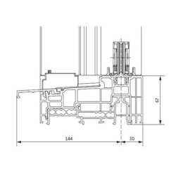 Profil de base de seuil GU THERMOSTEP 164 - FERCO
