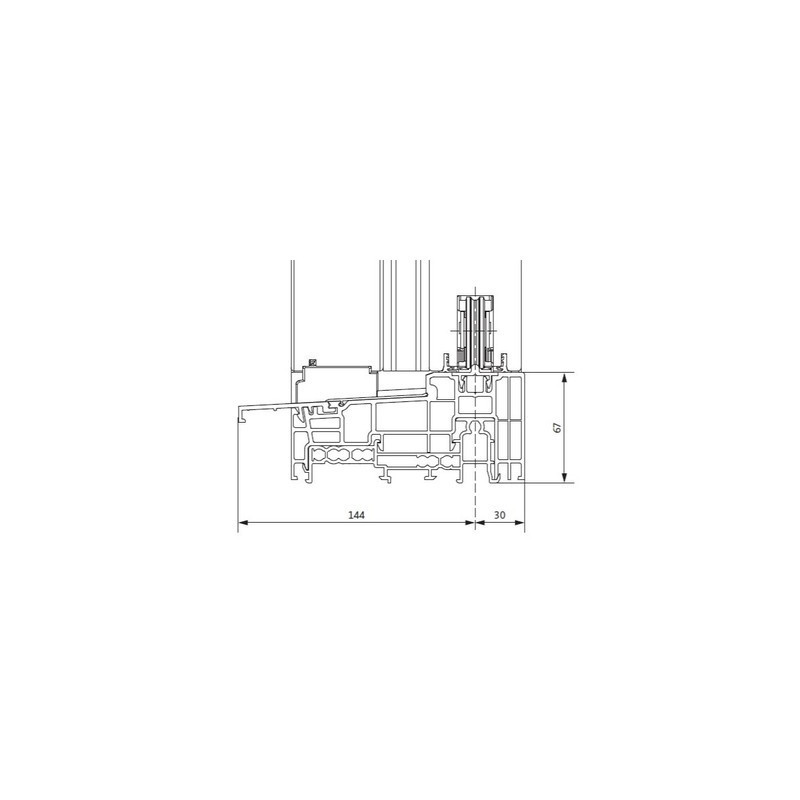 Profil de base de seuil GU THERMOSTEP 164 - FERCO