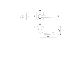 Ensemble sur rosace MUZE ONYX - VACHETTE