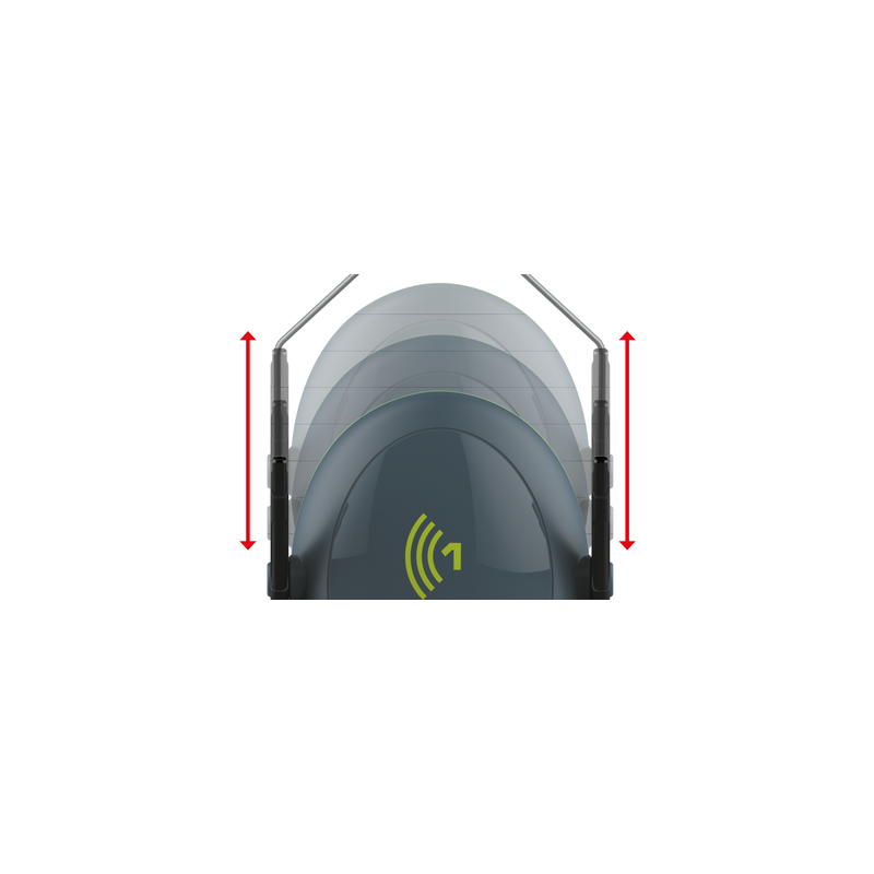 Casque anti-bruit SNR31dB EN352-1 SONIS®2 - JSP
