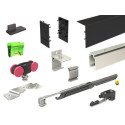 Système coulissant pour porte aluminium noir SAF - MANTION