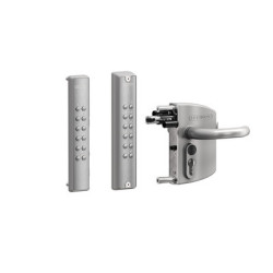 Serrure en applique avec double claviers à code VOLTA - LOCINOX