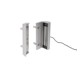 Ventouse électromagnétique en applique argent MAG6000 - LOCINOX