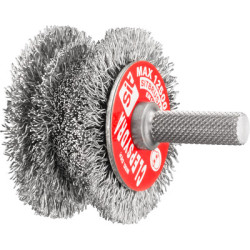 Brosse circulaire abrasive sur tige CLEPSYDRA - ABRASIFS TECHNIQUES INDUSTRIELS