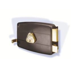Serrure applique monopoint horizontale à tirage CISA cylindre 50 mm varié - NORMBAU