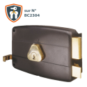 Serrure applique monopoint horizontale à tirage CISA cylindre 45 mm sur numéro BC2304 - NORMBAU