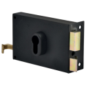 Serrure applique monopoint horizontale à tirage pour profil européen - JPM