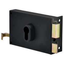 Serrure applique monopoint horizontale à tirage pour profil européen - JPM