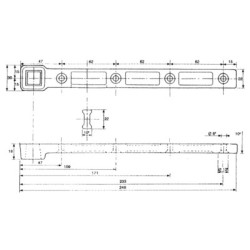 Bras inférieur à carré - MUSTAD