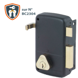 Serrure applique monopoint verticale à tirage CISA sur numéro BC2304 - NORMBAU