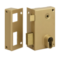 Serrure applique monopoint verticale à fouillot profil européen 9814 zinguée - METALUX