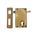 Serrure applique monopoint verticale à tirage profil européen 9812 poussant - METALUX