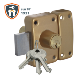Verrou monopoint double entrée CITY26 sur numéro KCF001921 - ISEO