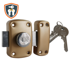 Verrou monopoint à bouton B5 s'entrouvrant - IFAM