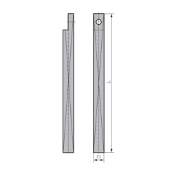 Tringle crémone pompier 2500 mm - WSS