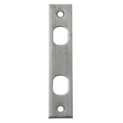 Jeu de 2 gâches haut et bas 2840 aluminium pour serrure à encastrer menuiserie métallique - STREMLER