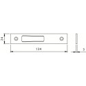 Gâche haut et bas à double empennage MULTIBLINDO plate pour pêne basculant - ISEO