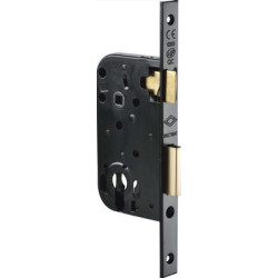 Serrure à encastrer monopoint axe 50 pêne dormant demi-tour profil KESO MULTIBAT bouts carrés - JPM