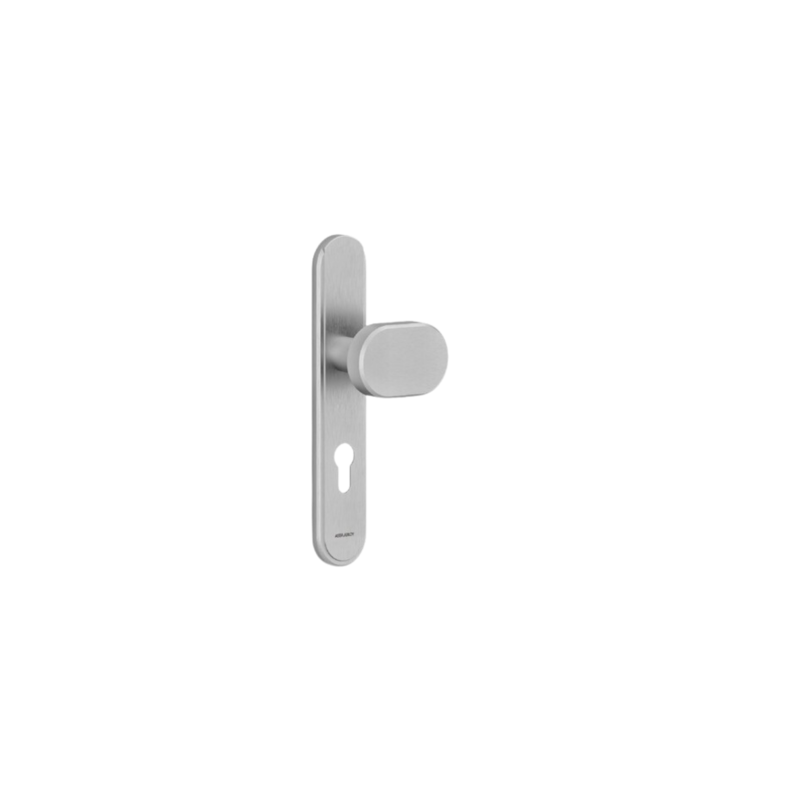 Ensemble sur plaque palière EA195 VERCY AH200 clé i inox - VACHETTE