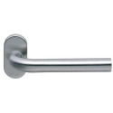 Ensemble sur rosace EST béquille droite angle arrondi ZG51.7/4 inox - NORMBAU