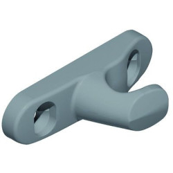 Gâche à retour pour béquille olive DIEZ argent RAL 9006 - CROISEE DS