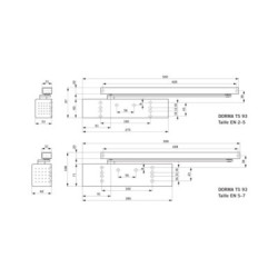 Ferme-porte TS93G sans bras - DORMAKABA