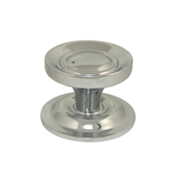 Bouton sphère sur rosace laiton chromé - CADAP