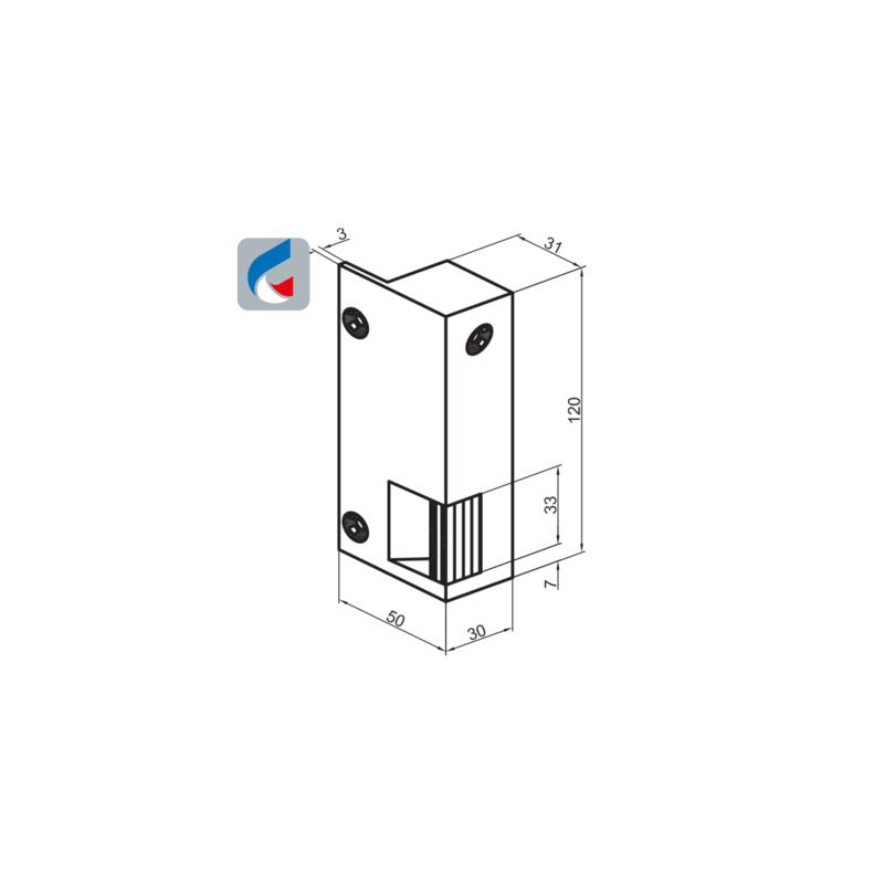 Gâche électrique en applique 12V N.15 - BEUGNOT