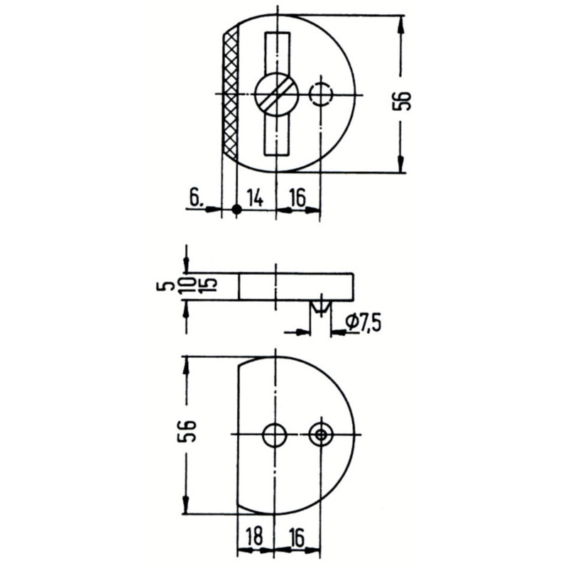 Réhausse de butoir de porte argent - WSS