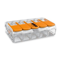 Boîte de 25 bornes de raccordement 5 leviers COMPACT - WAGO
