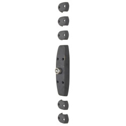 Crémone fonte à fouillot carré 6 mm sans clé moderne RY 52 - TORBEL