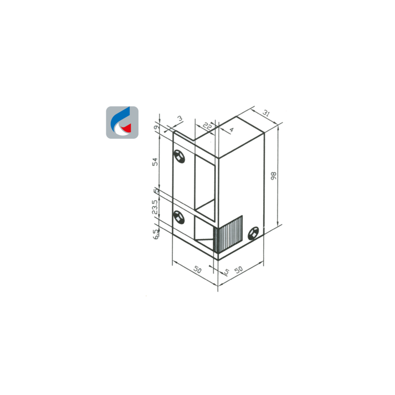 Gâche électrique en applique à contact stationnaire 12V N.2 - BEUGNOT